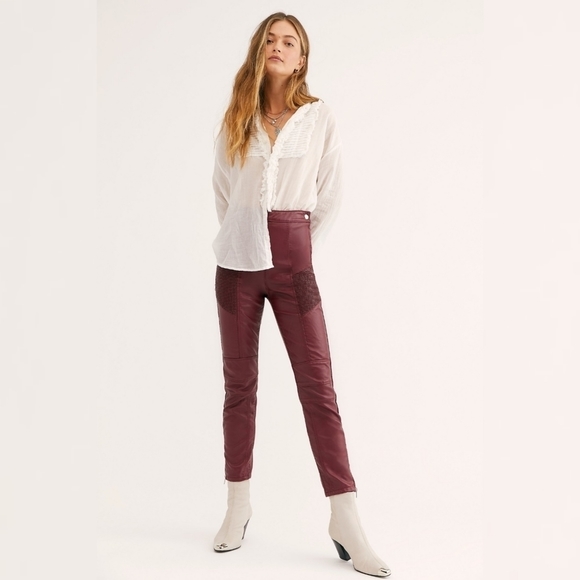 Free People Pants - NEW Free People Kaelin Moto Skinny Pants sz 2